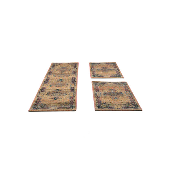 Theko Gabiro Rust Orange Rug Set Wayfair.co.uk